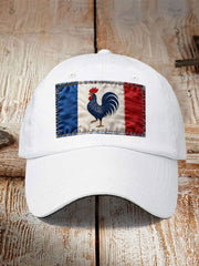 Chapeau Drapeau Français Le Coq Gaulois Unisexe