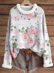 Top femme imprimé fourrure rose Cancer du sein