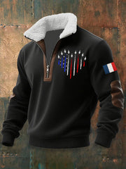 Chandail à capuchon zippé Avion De Combat Baggy Homme