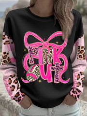 Women's Breast Cancer Awareness Floral Imprimé Sweatshirt