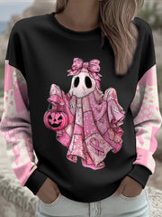 Women's Breast Cancer Awareness Floral Imprimé Sweatshirt