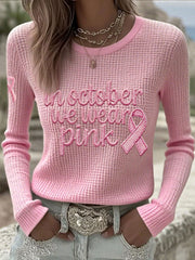 Hauts de sensibilisation au cancer du sein Femme 'In october We Wear Pink'