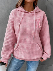 Women's Breast Cancer Awareness Rose Hoodies Ruban