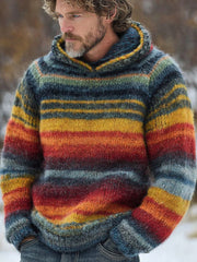 Sweat à capuche style islandais pour hommes