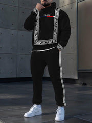 Hoodie occasionnel des hommes et l'ensemble de pantalon