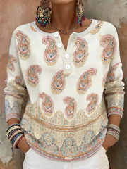 Femmes Boho Sensibilisation au cancer du sein Floral Art Imprimé Tops