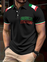 Hauts décontractés imprimés de la fierté de drapeau de l'Italie des hommes