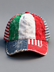 Chapeau unisexe décontracté à imprimé italien