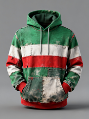 Sweat à capuche décontracté imprimé italien pour hommes