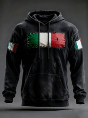 Sweat à capuche décontracté imprimé italien pour hommes