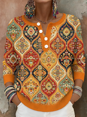 Bohème Boho Floral Art Imprimé Tops Femme