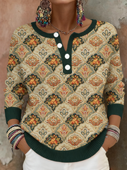 Boho Bohème Floral Art Imprimé Tops Femme