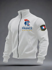 Chandail à capuchon Le Coq Gaulois Du Drapeau Français Homme