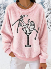 Sweats après-ski en flanelle femme