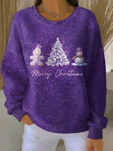 Purple Art Noël Alzheimer Awareness Sweatshirt Femme Imprimé