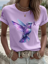 T-shirts Alzheimer's Hummingbird pour femmes