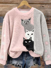 Sweat à capuche en flanelle mignon pour femme