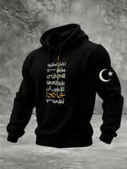 Chandail à capuchon Journey Within en coton à carreaux Homme