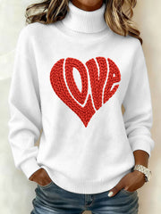 Haut Décontracté Imprimé LOVE Femme