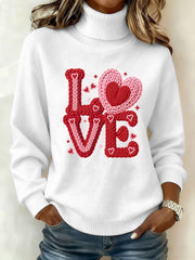 Haut Décontracté Imprimé LOVE Femme