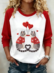 Sweat-shirt pour femme Saint Valentin Puppy