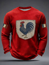 T-shirt à manches longues Français Le Coq Gaulois Waffle Homme