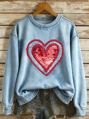Sweatshirt Saint Valentin Femme