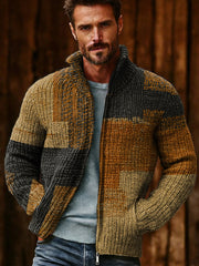 Veste à glissière Geometric Art Homme
