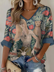 T-shirt Femme BB Sexy Forever Art Imprimé Waffle