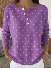 Cardigan femme manches longues Retro Purple Art Print