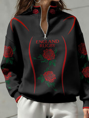 Sweat-shirt à imprimé England Rugby Lover Femme