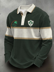 Hommes Irlande Rugby Lover Imprimé Casual Tops
