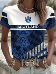 T-shirt imprimé Scotland Rugby Lover pour femme