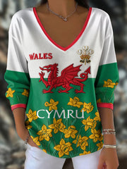 Women's Welsh Rugby Lover Tops imprimés