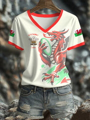 T-shirt imprimé Wales Welsh Rugby Lover pour femme