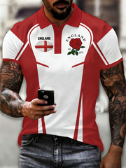Polo imprimé England Rugby Lover pour homme