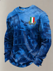 Sweatshirt Italie Rugby Waffle Homme