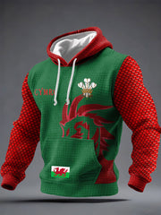 Hommes Pays de Galles Welsh Lover Imprimé Hoodie