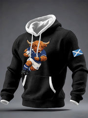 Sweat à capuche imprimé pour homme Scotland Rugby Lover
