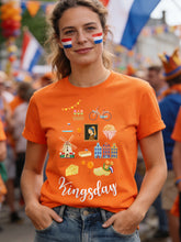 T-shirt à imprimé Koningsdag pour femmes