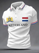 Haut Décontracté Nederland Print Koningsdag Homme