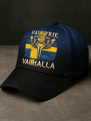 Chapeau unisexe à imprimé de style viking suédois