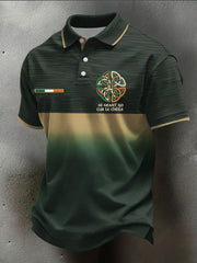 Hommes Irlande Rugby Lover Imprimé Casual Tops