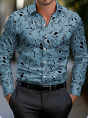 Chemise imprimée géométrique Business Style pour hommes