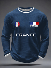 T-shirt à manches longues France Football Waffle Homme