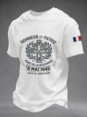 Chandail à manches courtes HONNEUR ET PATRIE Waffle Homme