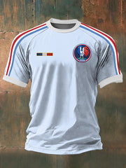 T-shirt imprimé de rugby de l’équipe de France pour hommes