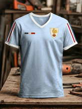 T-shirt à col en V France Rugby pour homme