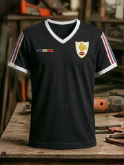 T-shirt à col en V France Rugby pour homme