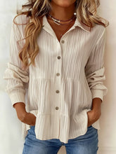 Chemise élégante décontractée pour femme, couleur unie